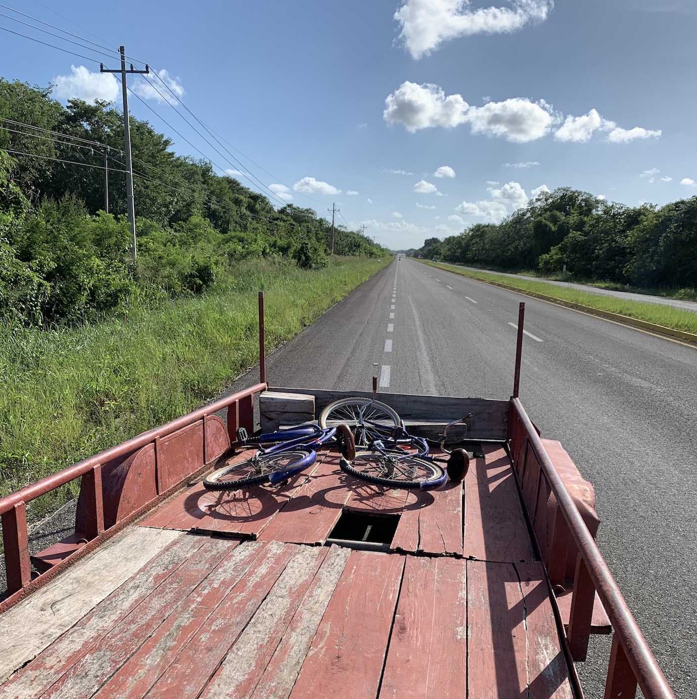 bikes in truck bacalar