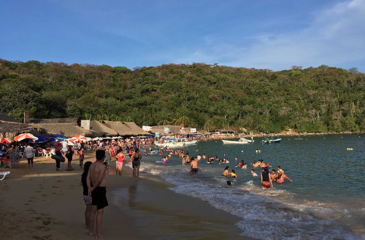 maguey beach people huatulco