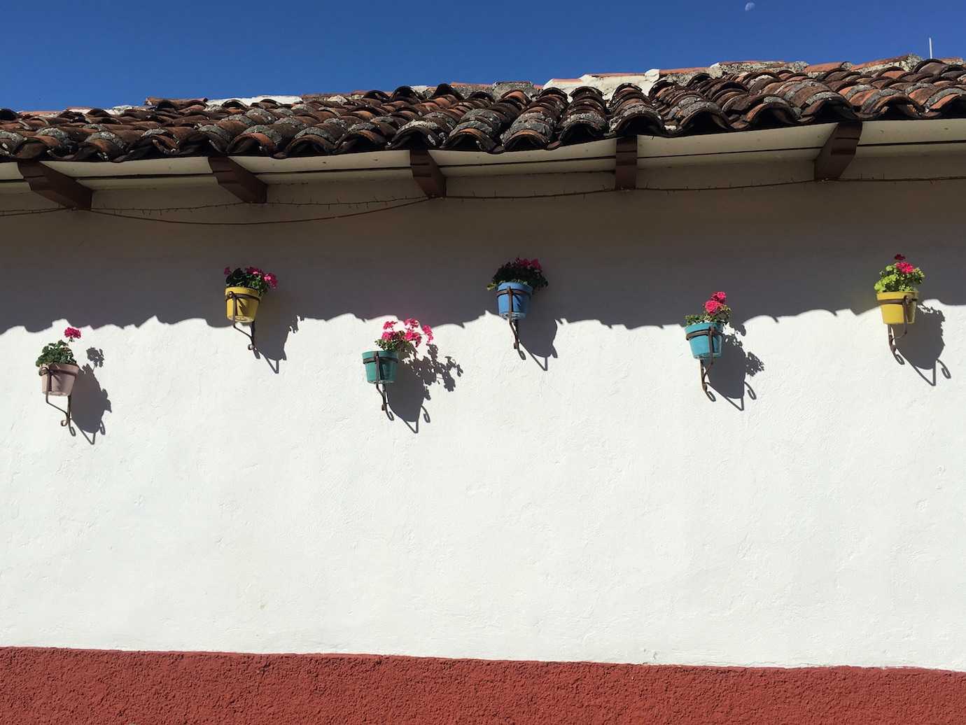 white wall flower pots san cristobal